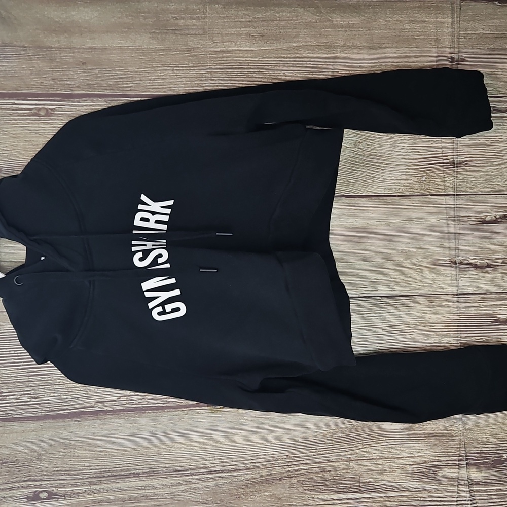 GYMSHARK Cropped Hooded Sweatshirt Sz M